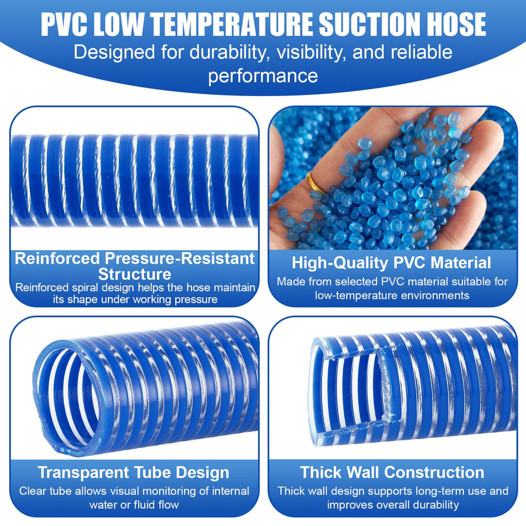 Blue Heavy Duty PVC Suction Hose A15113