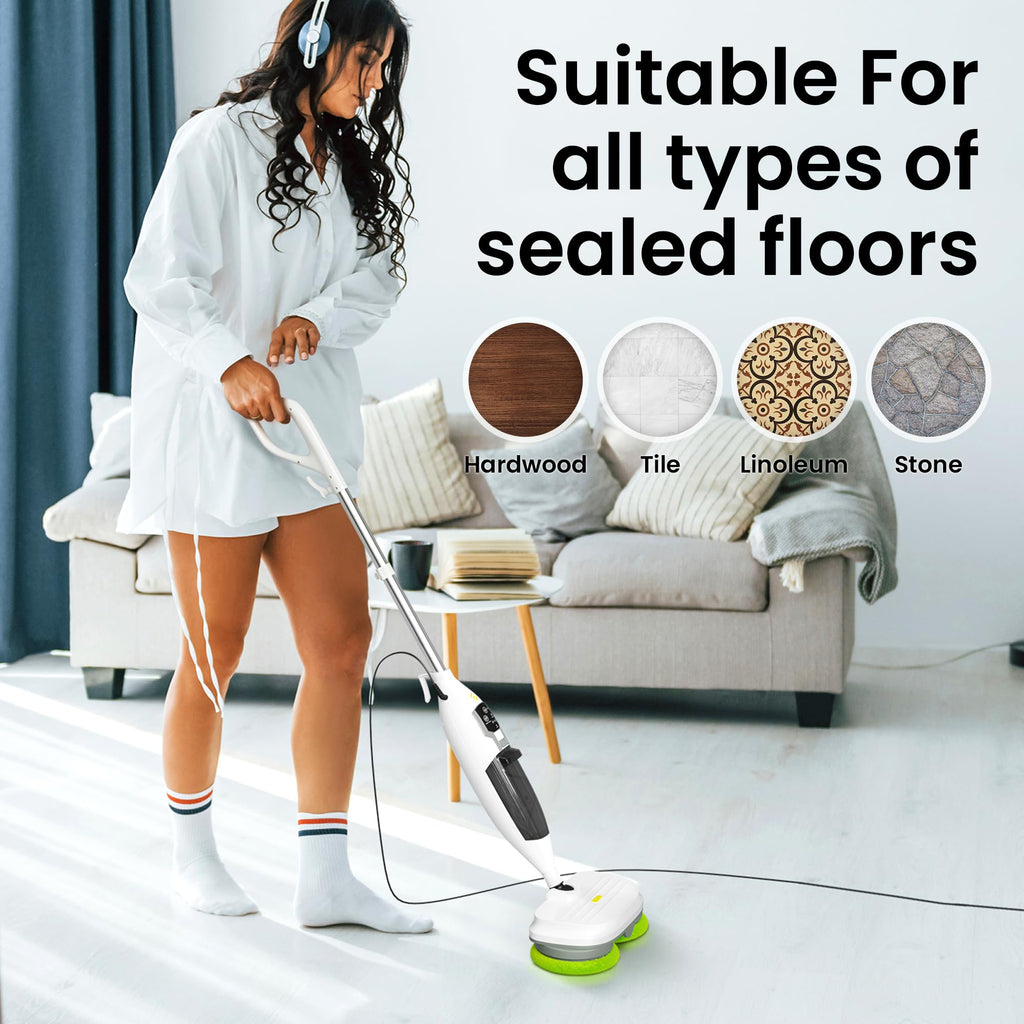 15-in-1 Electric Steam Mop with 3 Steam Modes K7453