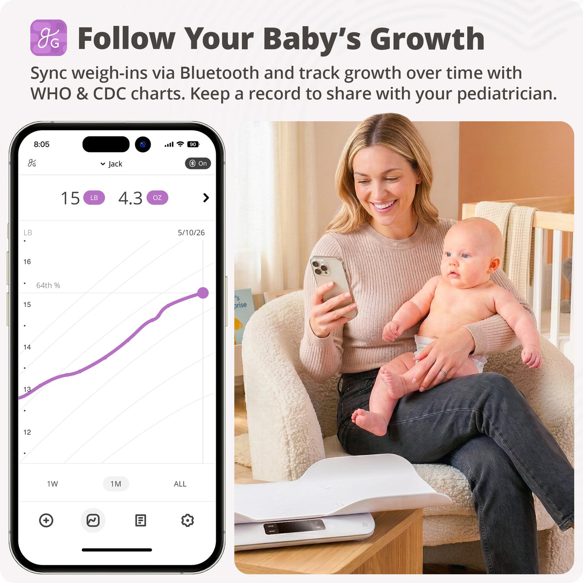 Baby Scale 0.1oz Increments W961123