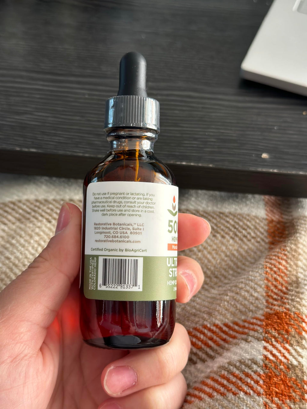 Hemp Oil Drops 5000 mg Mandarin Orange T94593