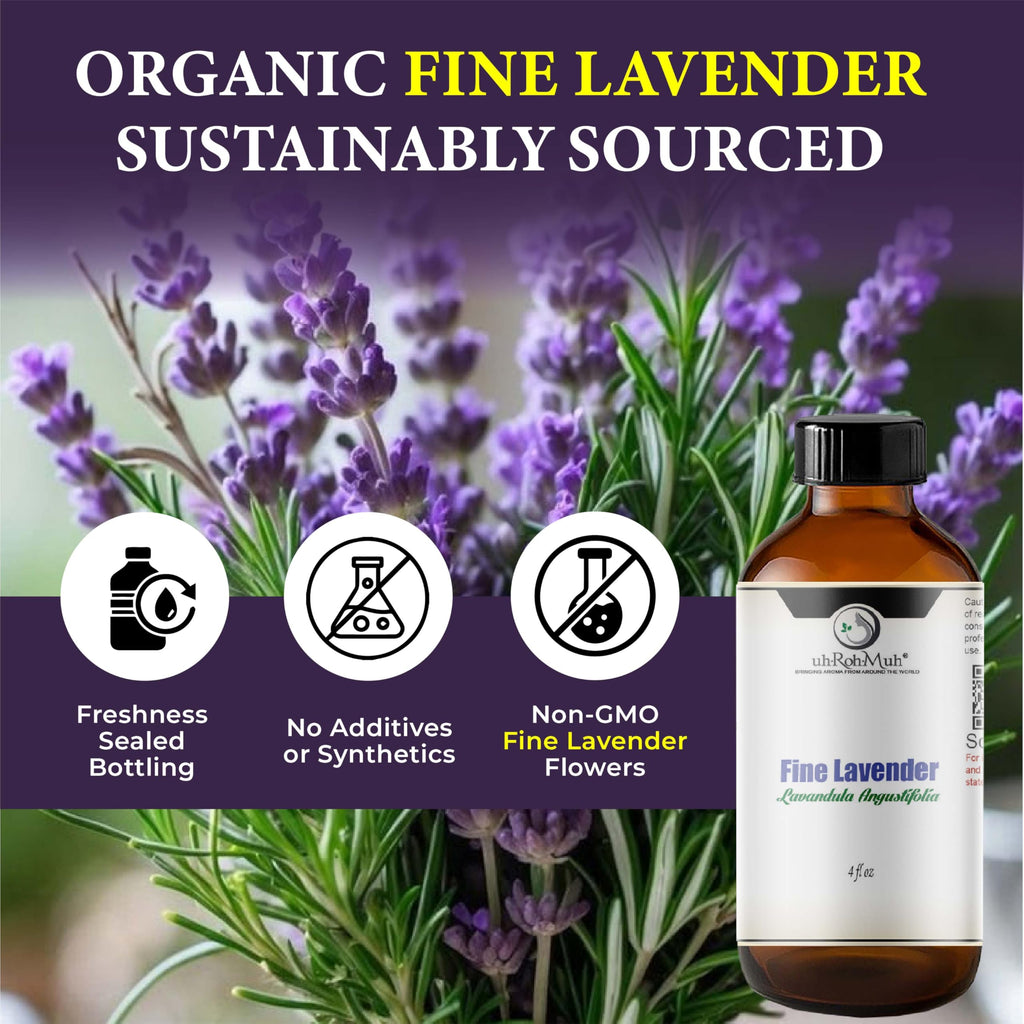 Organic Lavender Essential Oil 4 Fl Oz V257