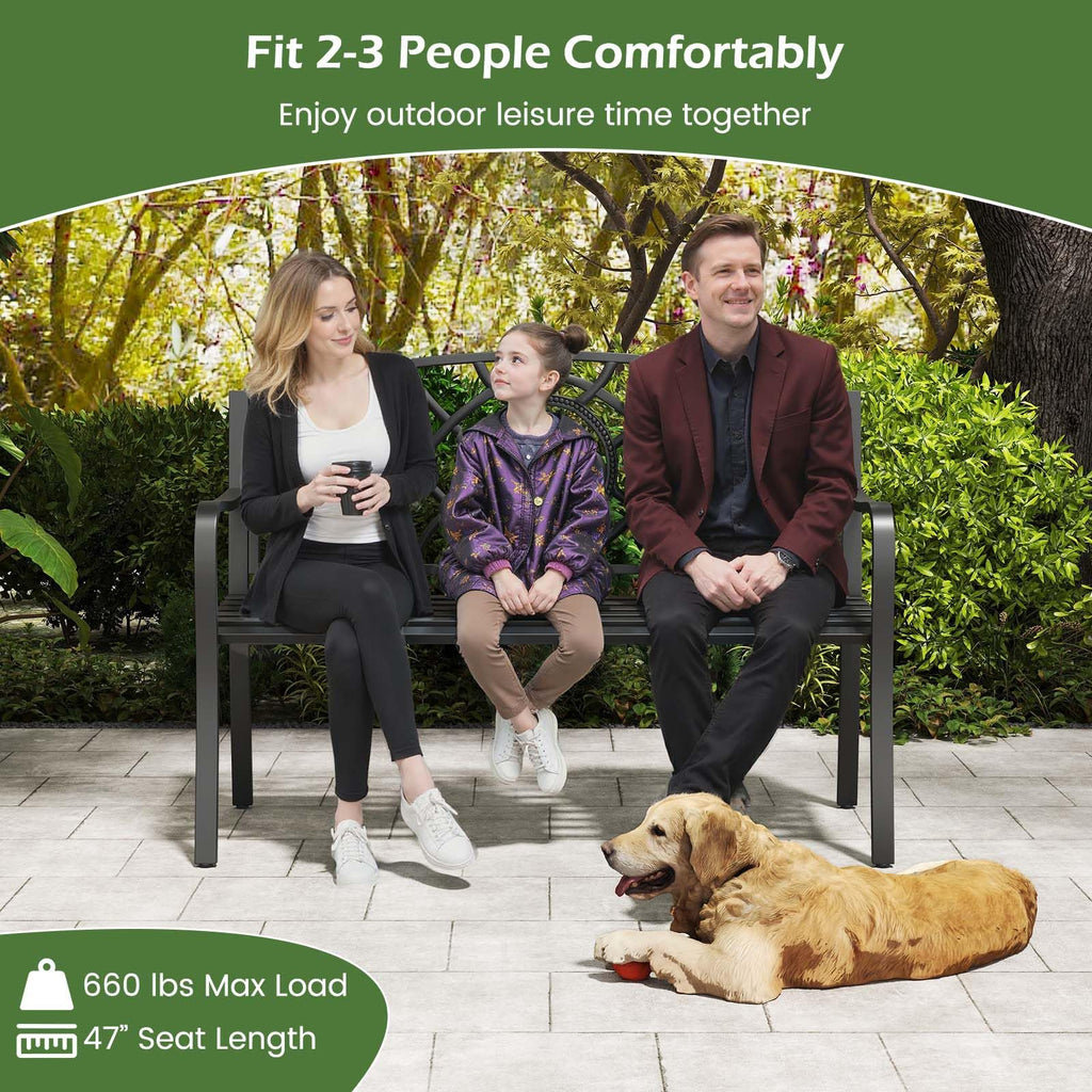 Metal Outdoor Bench D262413
