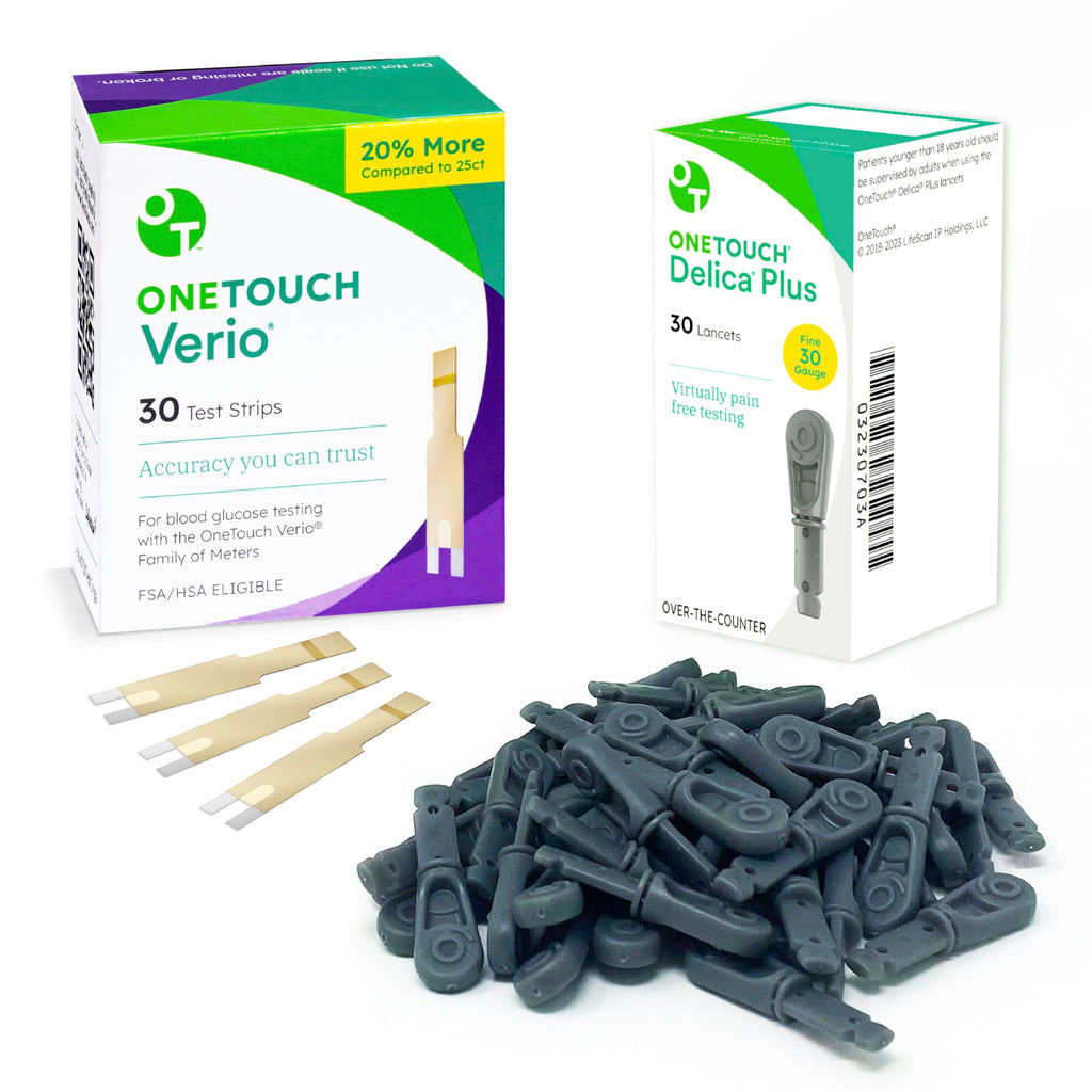 Test Strips and Lancets, 30 Each, 60 Count S56299