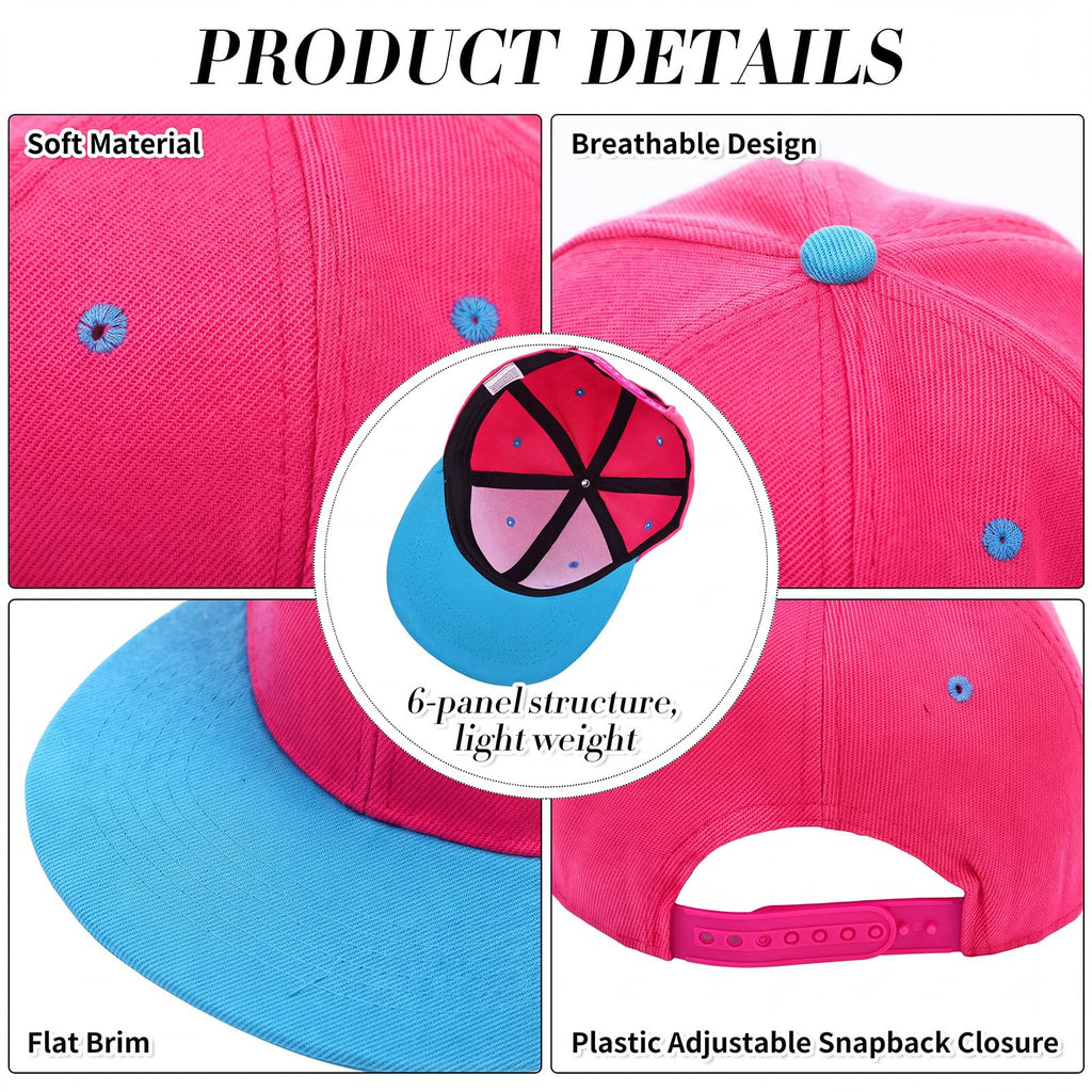 30 Pcs Flat Bill Snapback Hats Bulk Adjustable M511463