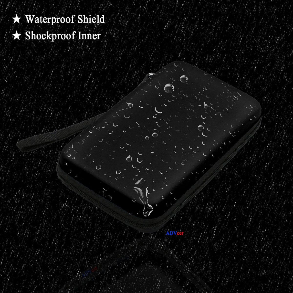 EVA Waterproof Hard Protective Carrying Case with Detachable Wrist Strap Y82754