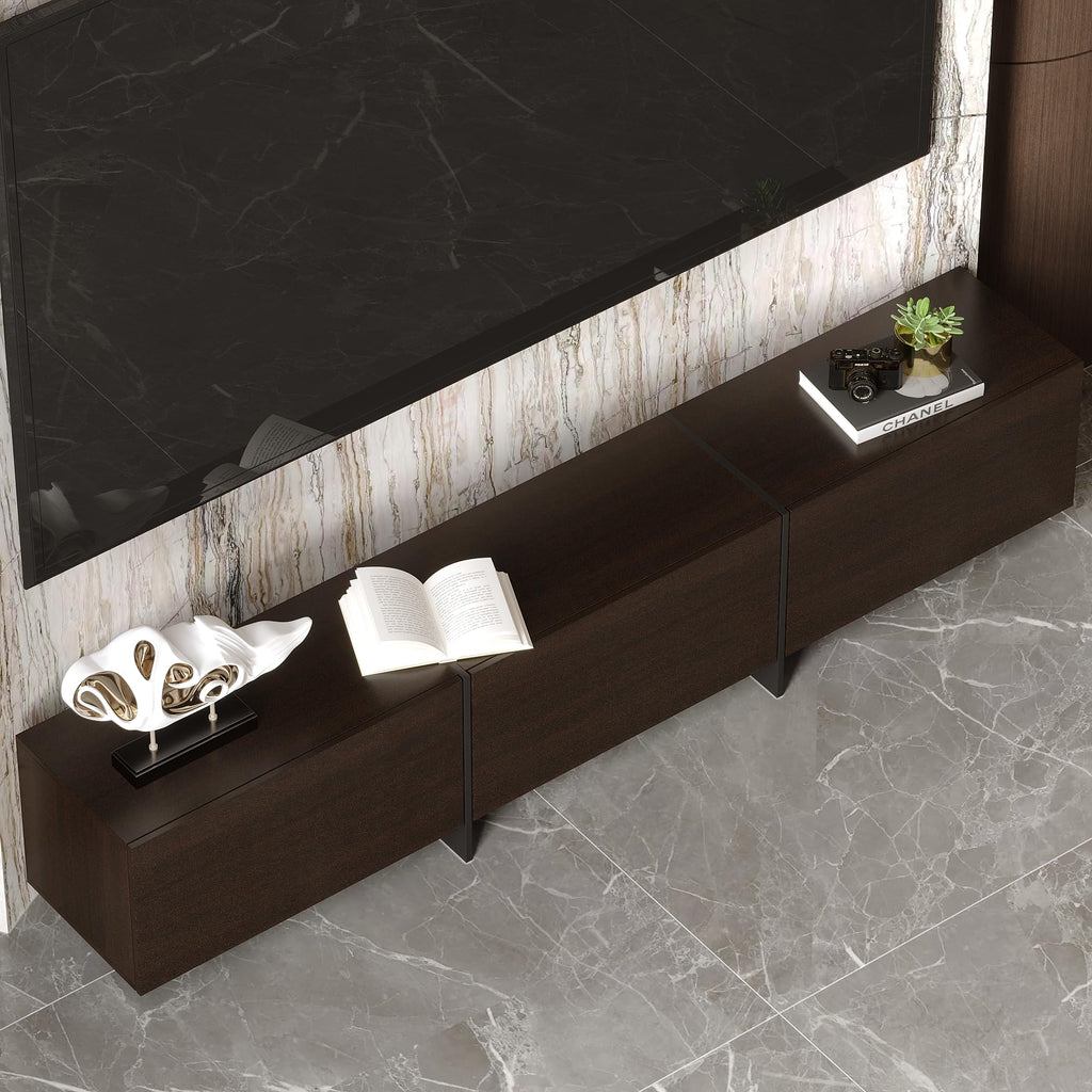 Brown TV Stand with 3 Drawers N63591
