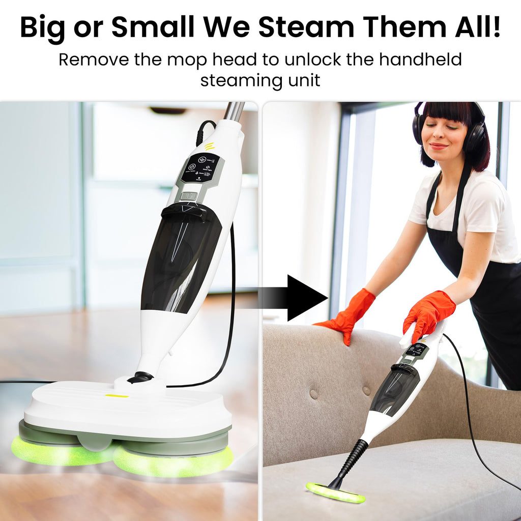 15-in-1 Electric Steam Mop with 3 Steam Modes K7453