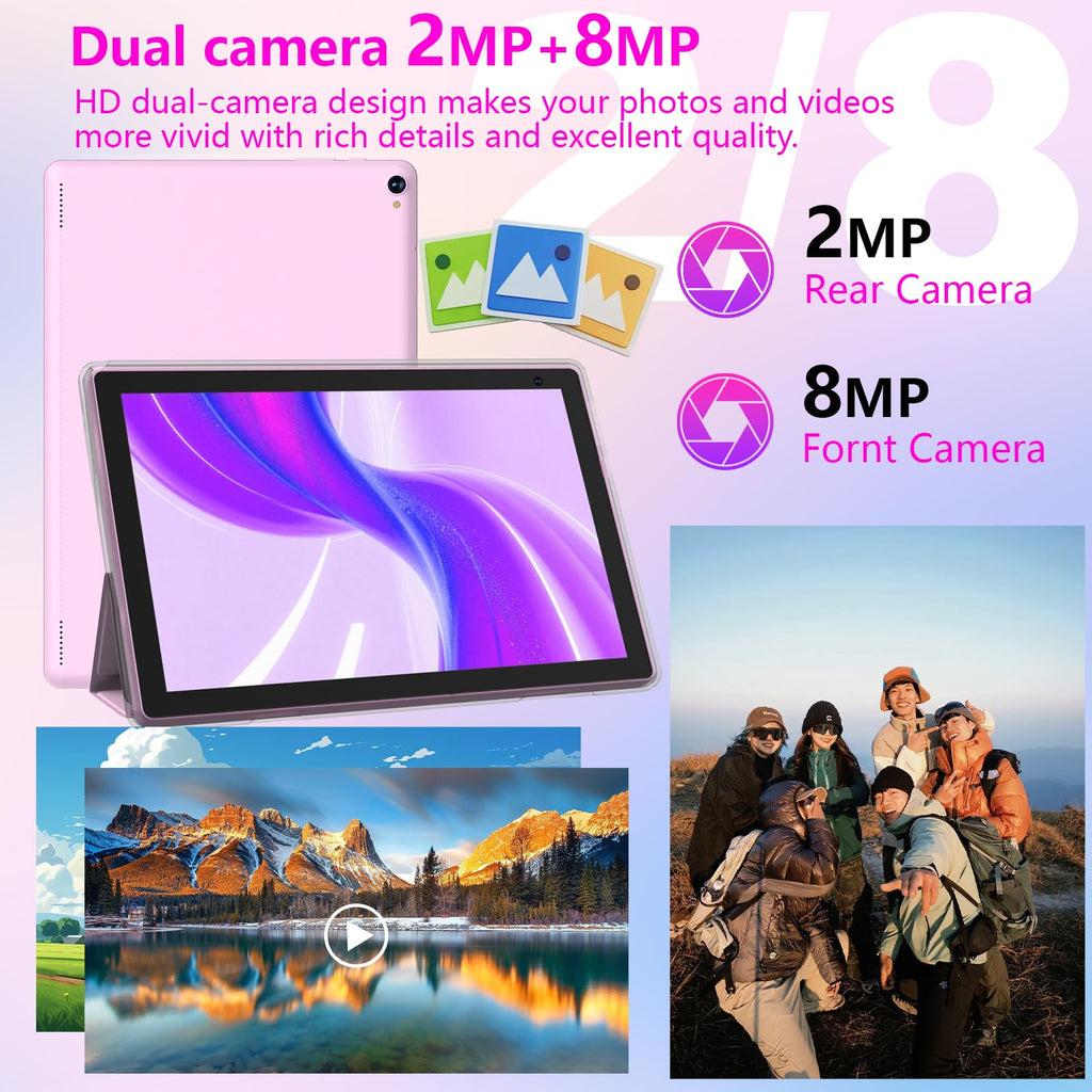 10 inch Android 15 Tablet 8GB RAM 32GB ROM Tablet PC with Keyboard Case Mouse Stylus X948825