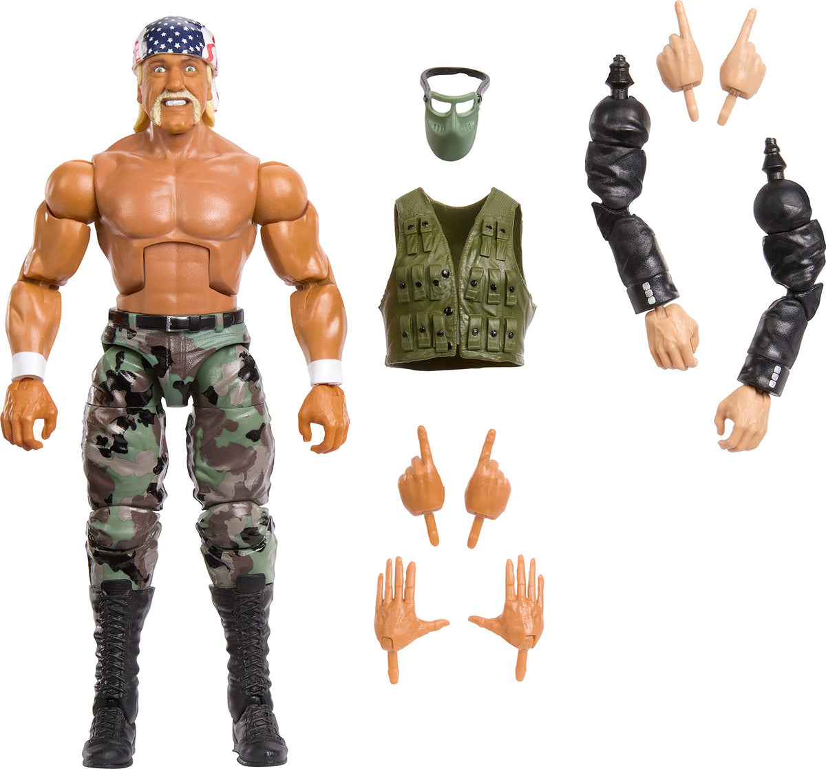 Hulk Hogan Action Figure with Accessory and Build-A-Figure Parts J376
