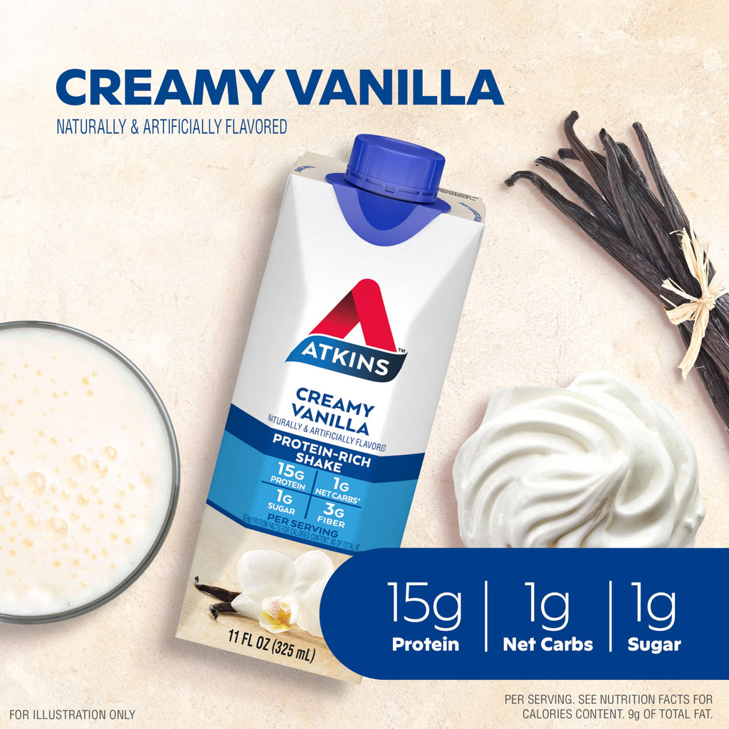 Chocolate Banana & Creamy Vanilla Protein Shake, 12 Count I558