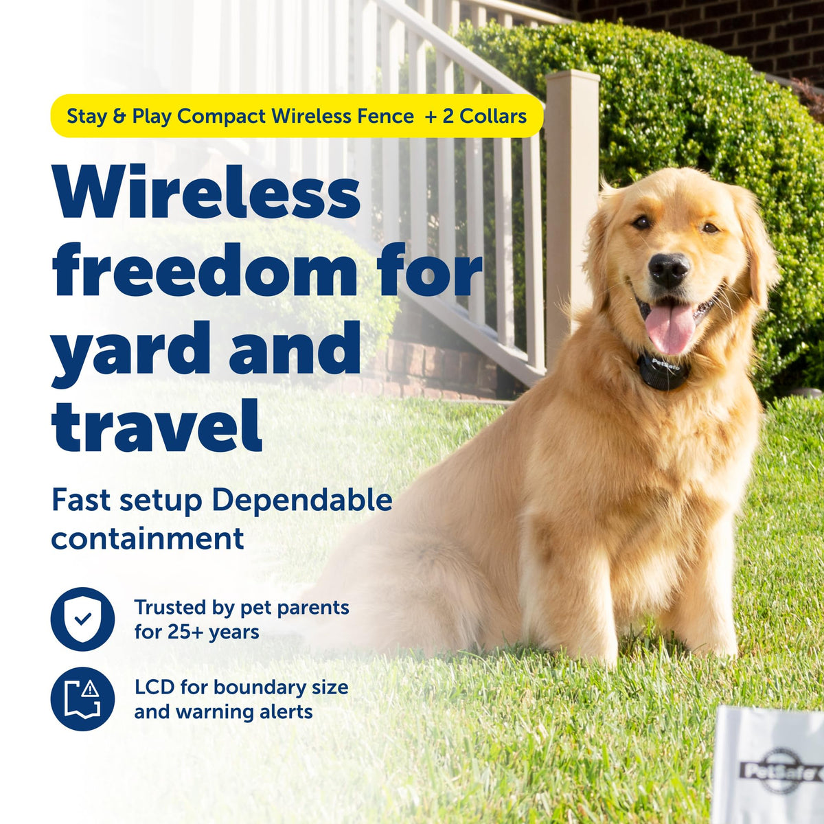 Compact Wireless Fence, 2-Dog, Up to 3/4 Acre G6647