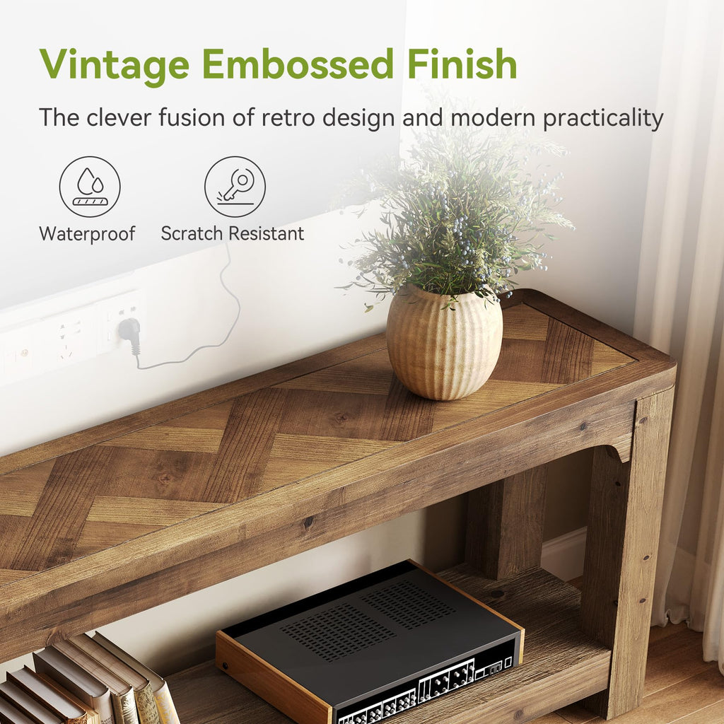 63" Solid Wood TV Stand E2974