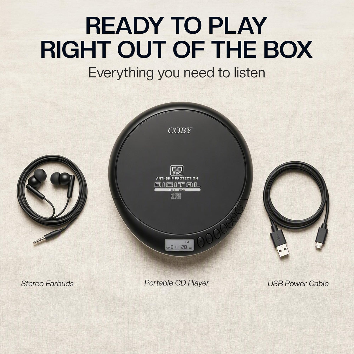 Portable CD Player with FM Radio L1540