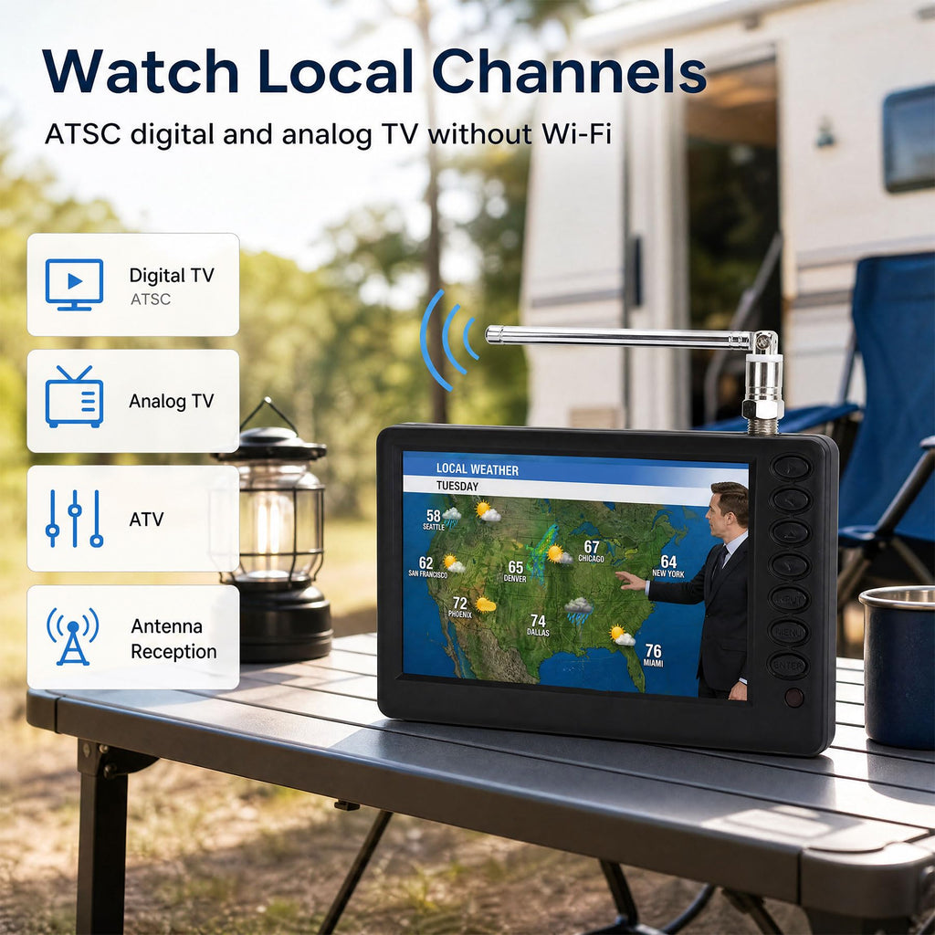 Portable 5" Digital TV with FM Radio Y54996