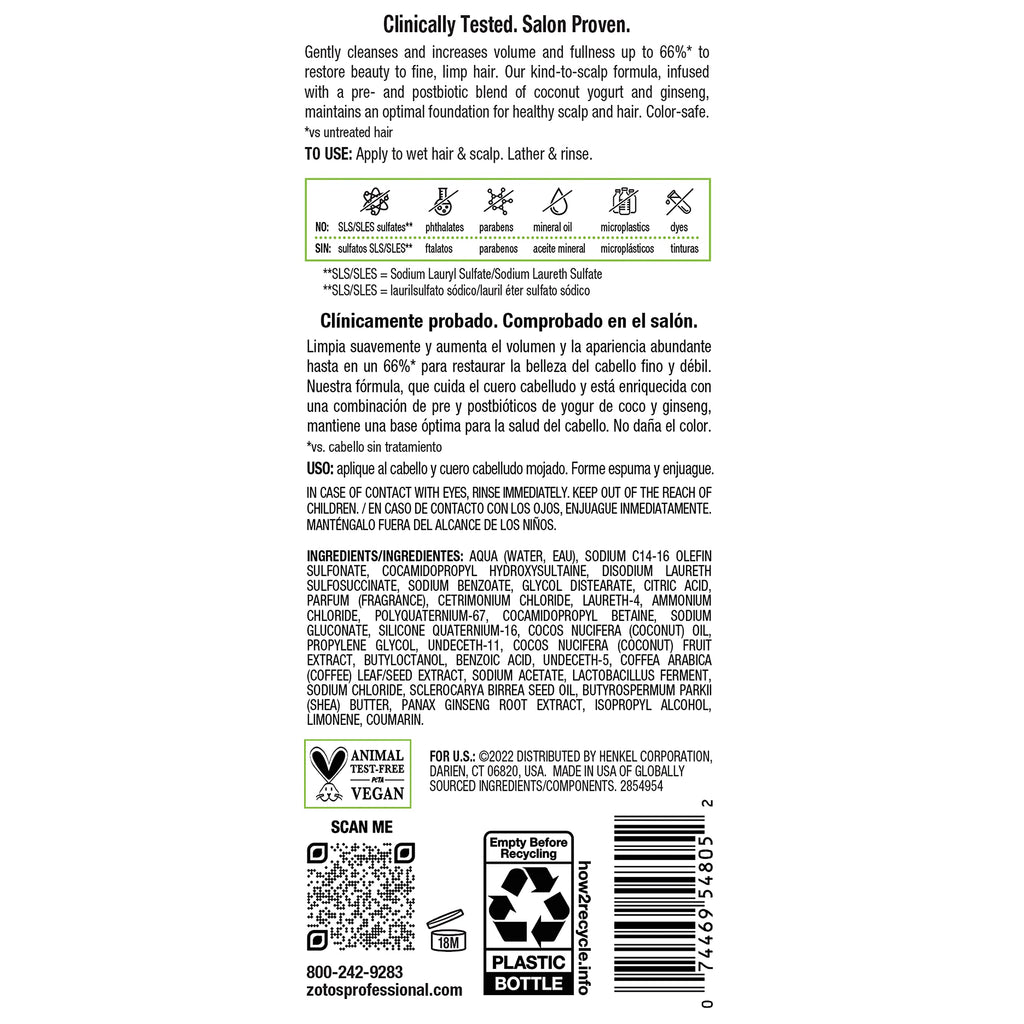 Volumizing Shampoo & Conditioner Set for Fine Hair B245
