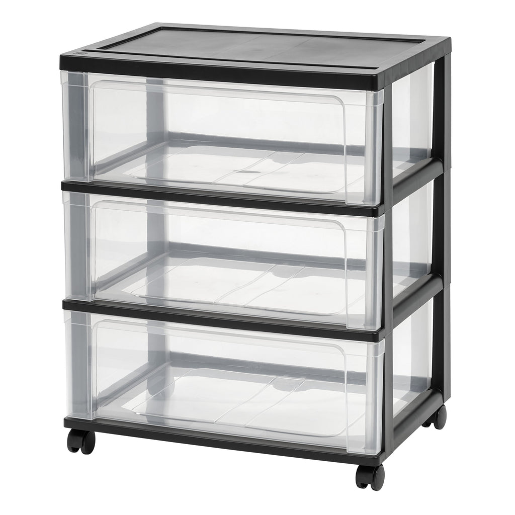 3 Drawer Storage Cart with Wheels S852