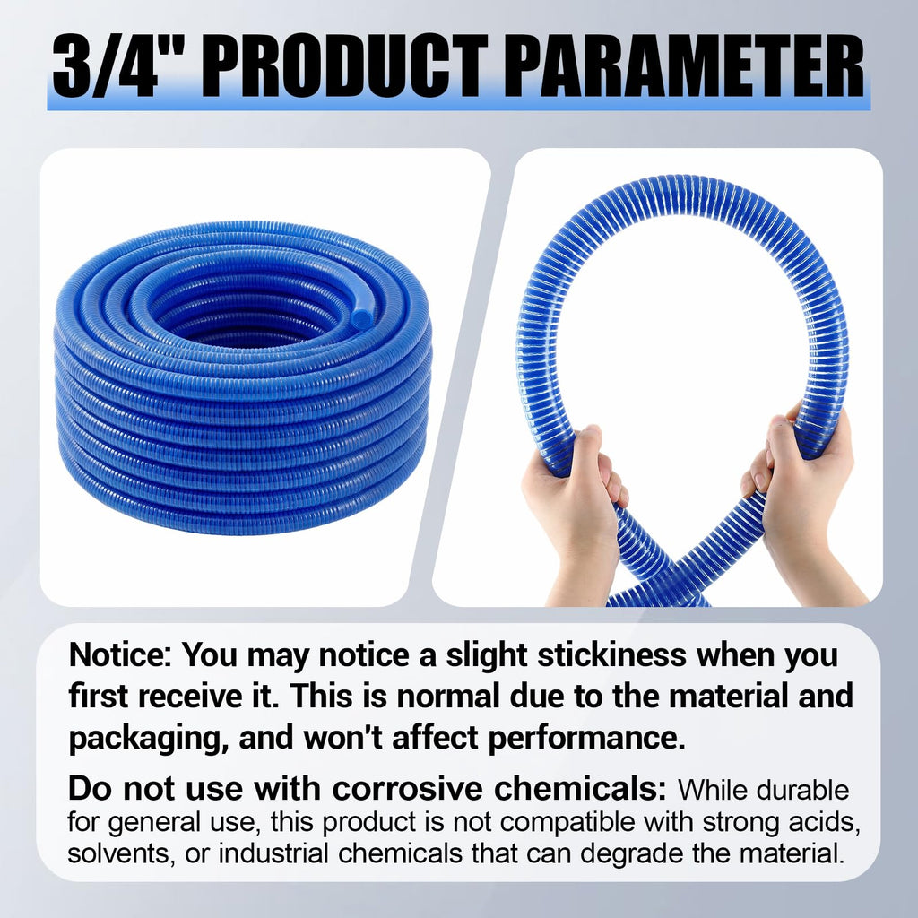 Blue Heavy Duty PVC Suction Hose A15113