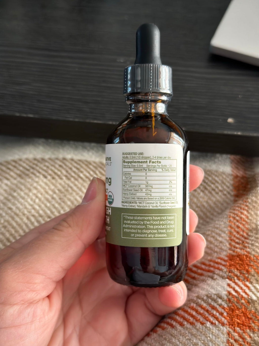 Hemp Oil Drops 5000 mg Mandarin Orange T94593