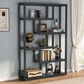 6-Shelf 69 Inch Tall Black Bookshelf U50563