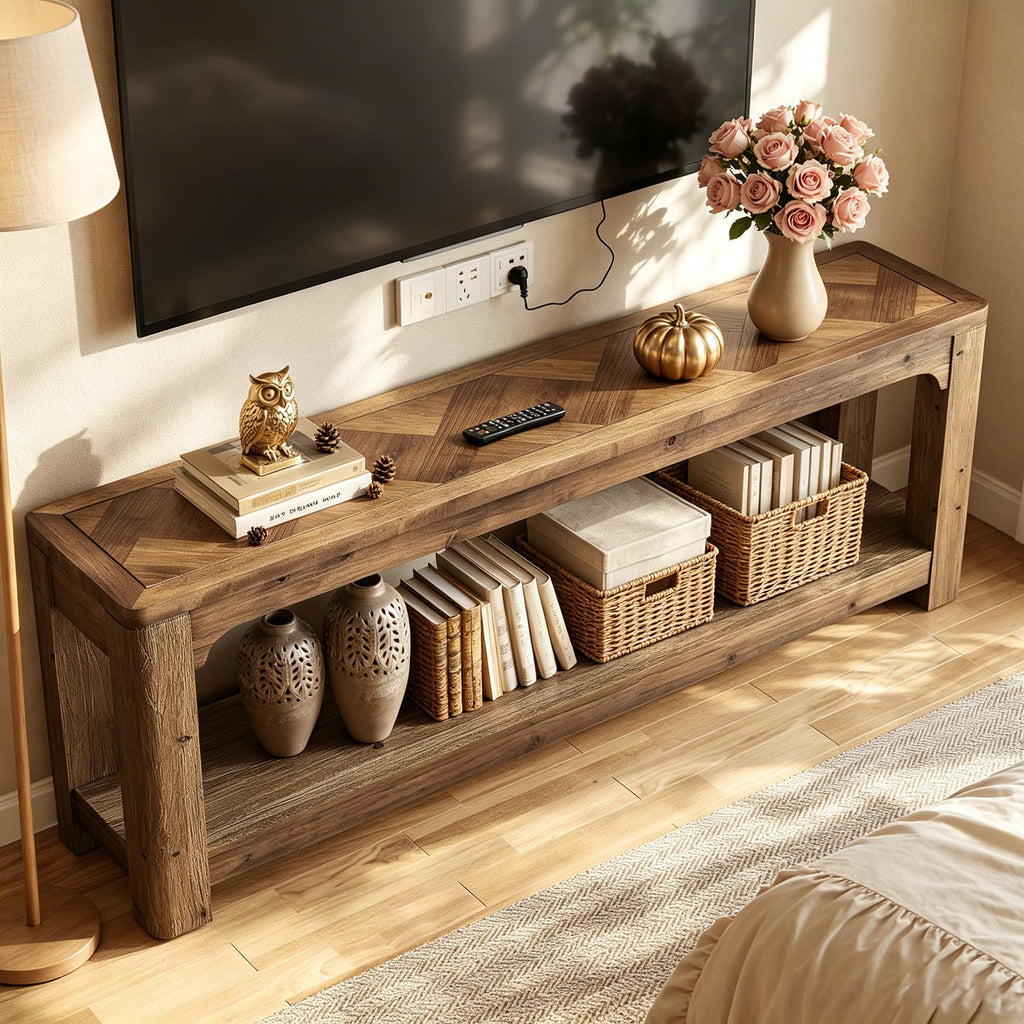 63" Solid Wood TV Stand E2974