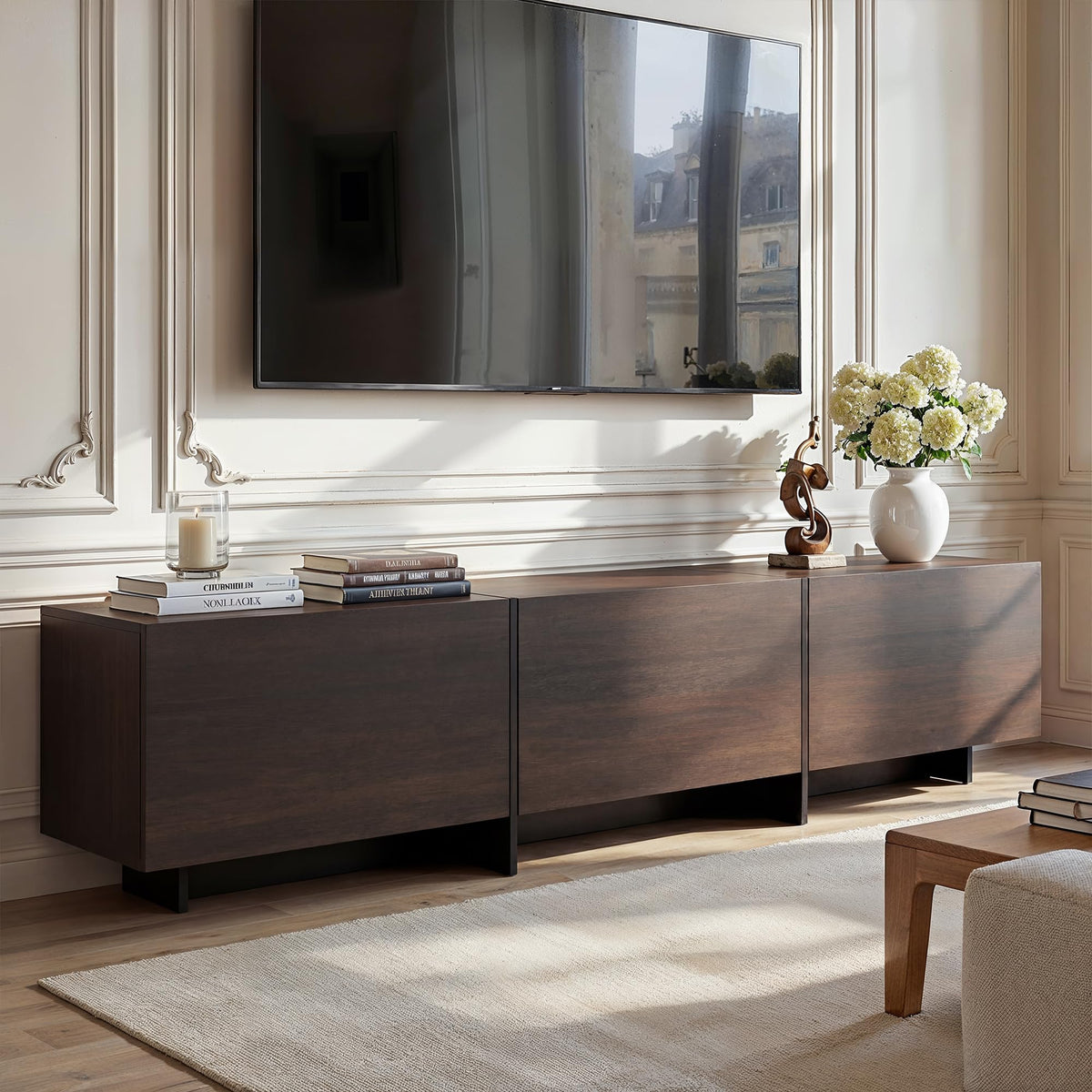 Brown TV Stand with 3 Drawers N63591