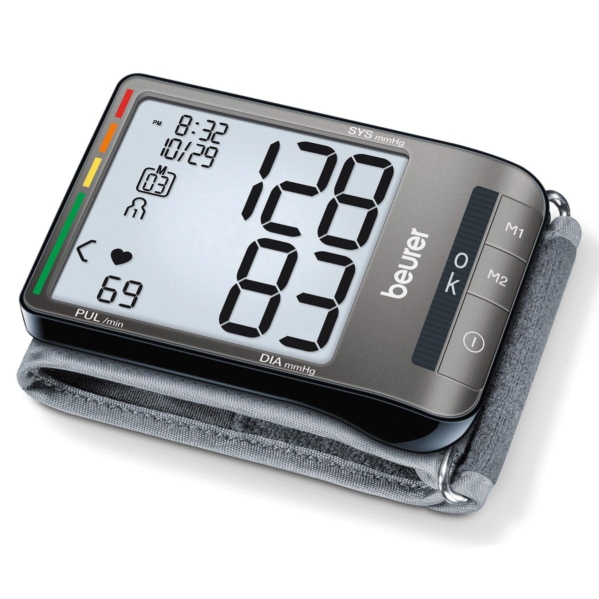Wrist Blood Pressure Monitor with XL Cuff and Storage Case G107