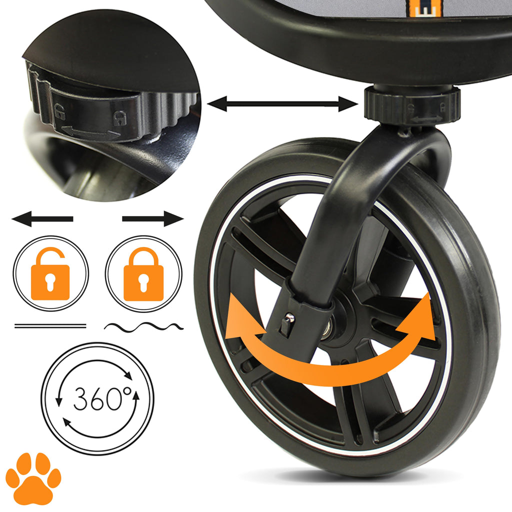 Dog & Pet Buggy, Holds up to 32 kg, Easy Fold E512067