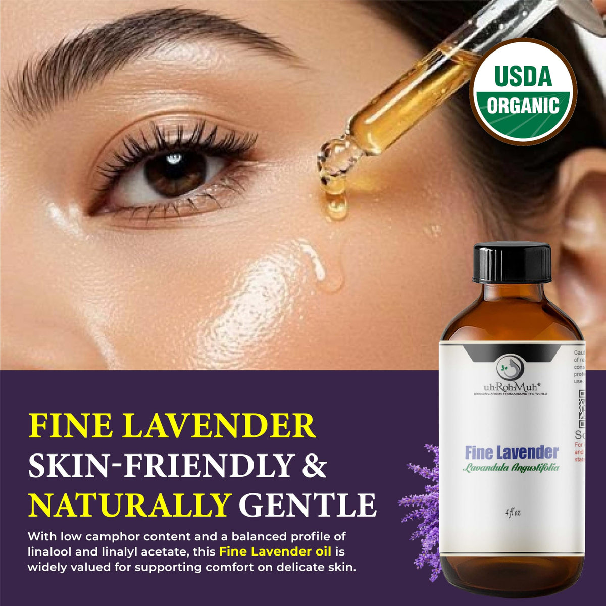 Organic Lavender Essential Oil 4 Fl Oz V257