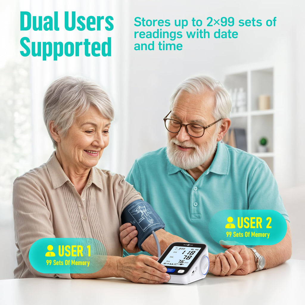 Upper Arm Blood Pressure Monitor with Wide Range Cuff M130153