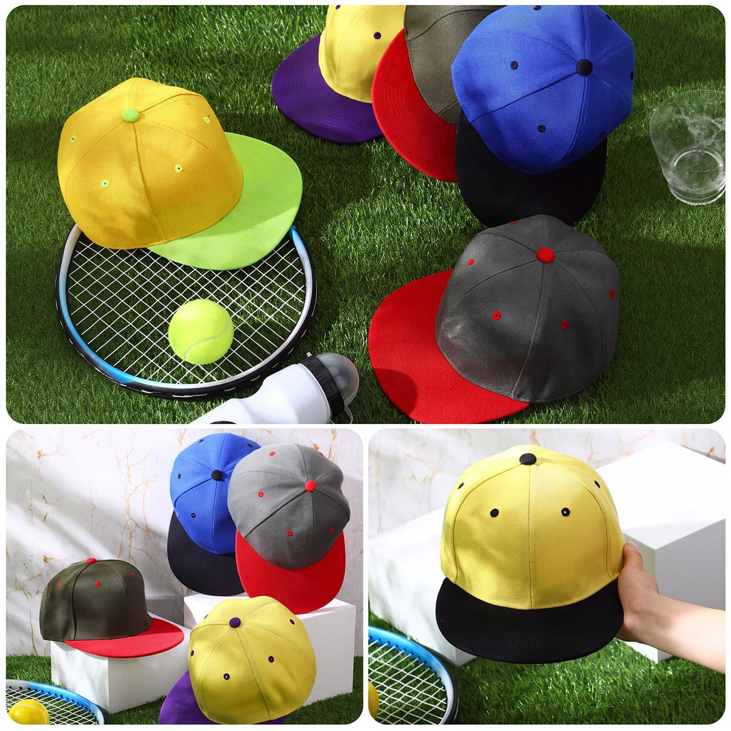 30 Pcs Flat Bill Snapback Hats Bulk Adjustable M511463
