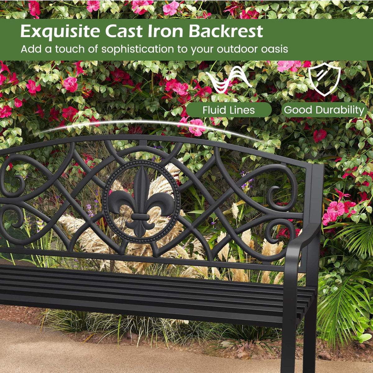 Metal Outdoor Bench D262413