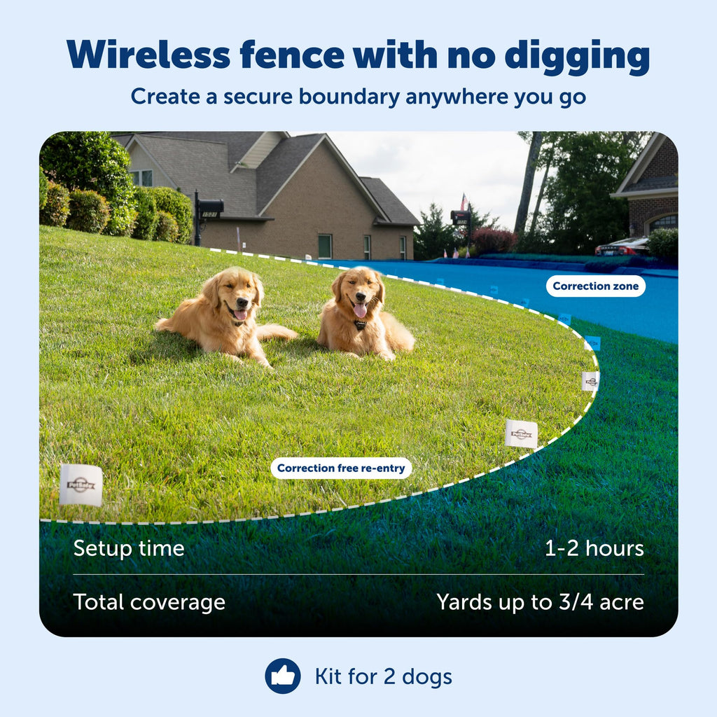 Compact Wireless Fence, 2-Dog, Up to 3/4 Acre G6647