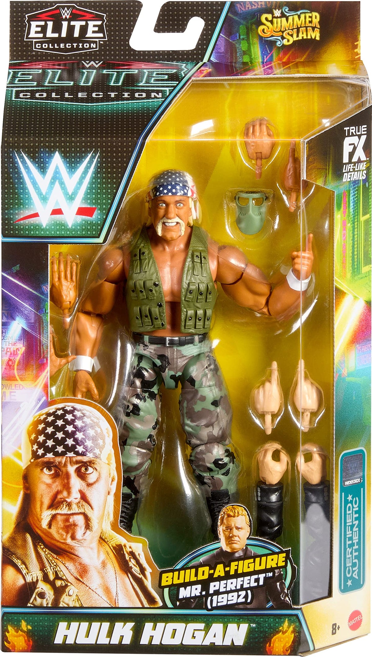 Hulk Hogan Action Figure with Accessory and Build-A-Figure Parts J376