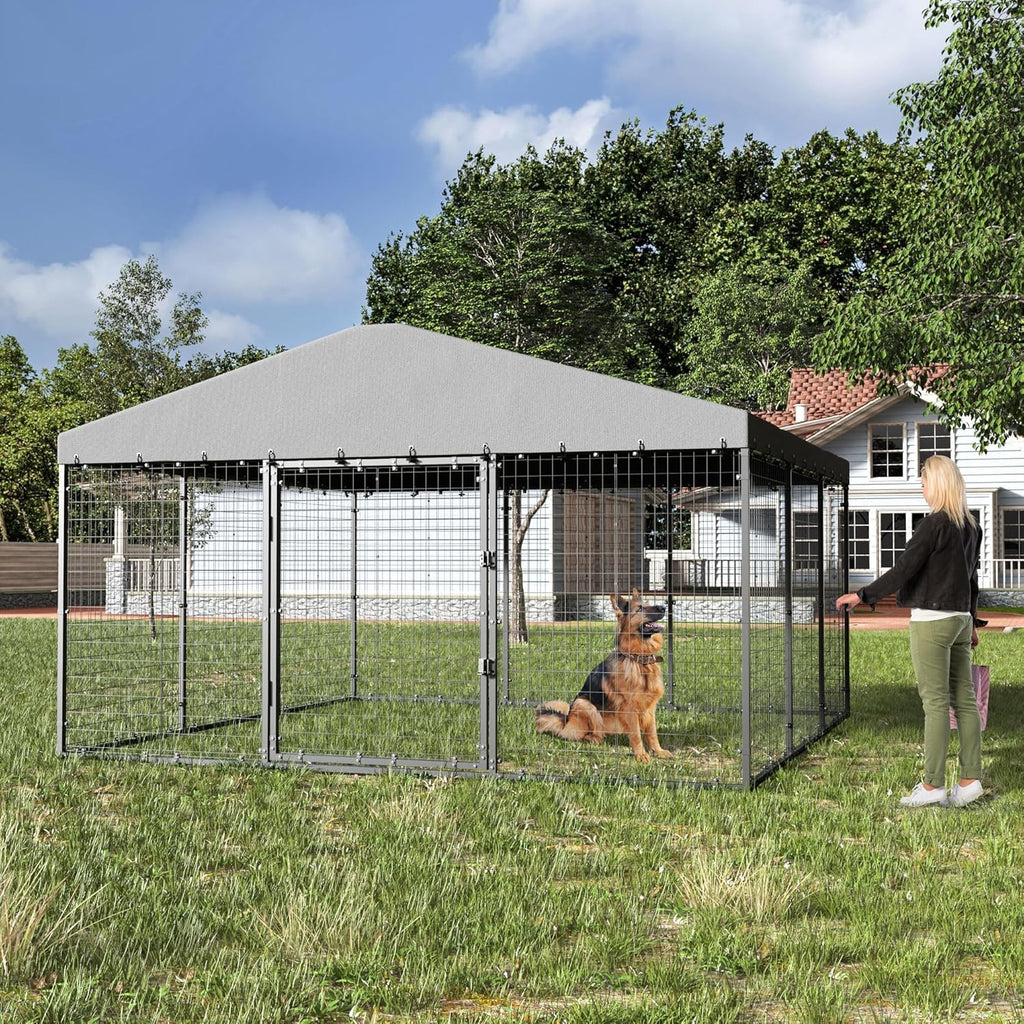 10' x 10' Outdoor Dog Kennel with Roof G677840