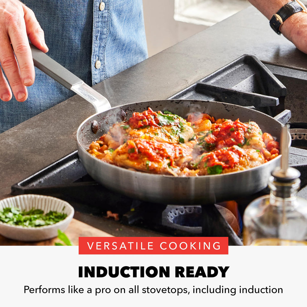 Stainless Steel 12 Piece Nonstick Cookware Set V2174